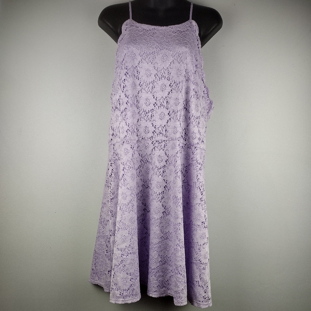 Lavender Lace Sleeveless Dress size XXL